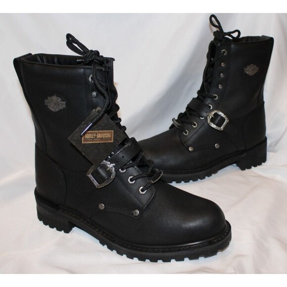 Harley-Davidson Faded Glory‎ Motorcycle Boots Men SZ 10.5 Black NEW $200 main image 6